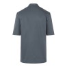 Veste de chef homme, manches courtes, boutons-pression, 215 g/m²
