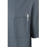 Veste de chef homme, manches courtes, boutons-pression, 215 g/m²