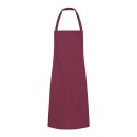 Tablier de cuisine avec bavette, ruban réglable, 215 g/m²