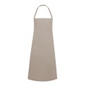 Tablier de cuisine avec bavette, ruban au cou de 60 cm, 215 g/m²