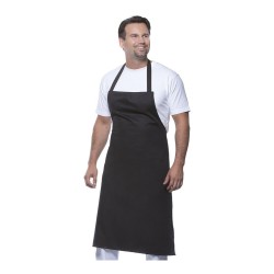 Tablier de cuisine avec bavette, ruban au cou de 60 cm, 215 g/m²