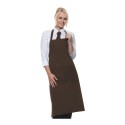 Tablier de cuisine avec bavette, ruban cou 60 cm, deux poches, 215 g/m²