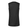 Blouse de travail sans manches très confortable à boutons-pression, 215 g/m²