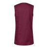 Blouse de travail sans manches très confortable à boutons-pression, 215 g/m²
