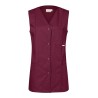 Blouse de travail sans manches très confortable à boutons-pression, 215 g/m²