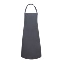 Tablier à bavette avec taille réglable au cou et sans poche, 215 g/m²