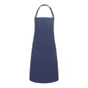 Tablier à bavette avec taille réglable au cou et sans poche, 215 g/m²