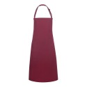 Tablier à bavette avec taille réglable au cou et sans poche, 215 g/m²