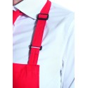 Tablier à bavette avec taille réglable au cou et poche en 2 compartiments, 215 g/m²