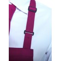 Tablier à bavette avec taille réglable au cou et poche en 2 compartiments, 215 g/m²