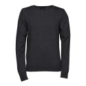 Pull ajusté col rond de qualité italienne fil mérinos