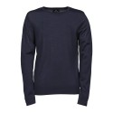 Pull ajusté col rond de qualité italienne fil mérinos