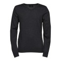 Pull ajusté col V de qualité italienne fil mérinos