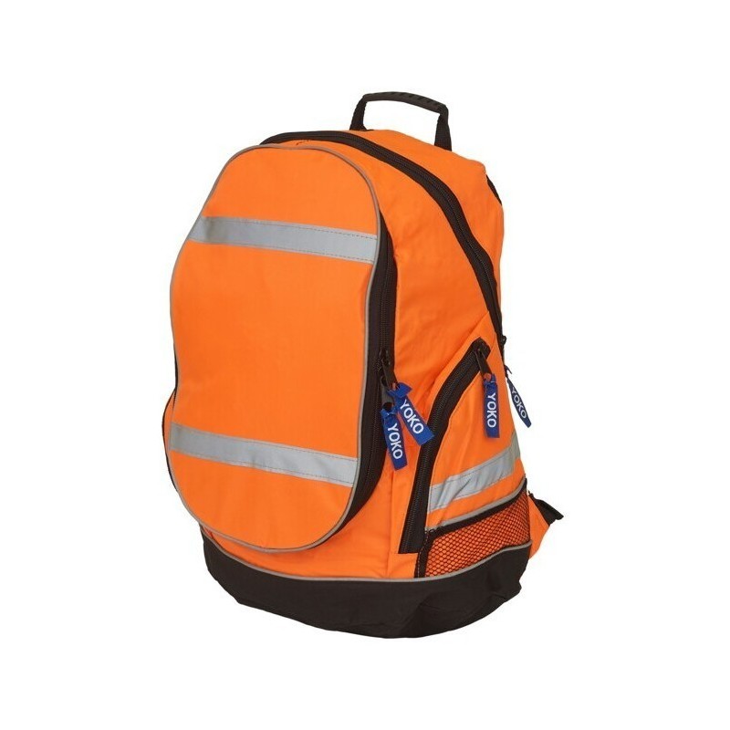 Sac à dos fluo imperméable avec bandes réfléchissantes