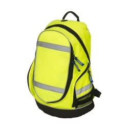 Sac à dos fluo imperméable avec bandes réfléchissantes