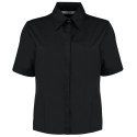 Chemise de bar femme manches courtes élégante et fonctionnelle