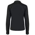 Chemise de bar élégante pour femme col Mao à manches longues