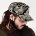 Casquette cubaine camouflage en coton sergé pas cher
