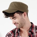Casquette armée coton lourd lavé, design militaire