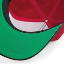 Casquette style rappeur avec visière contrastée