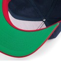 Casquette style rappeur avec visière contrastée