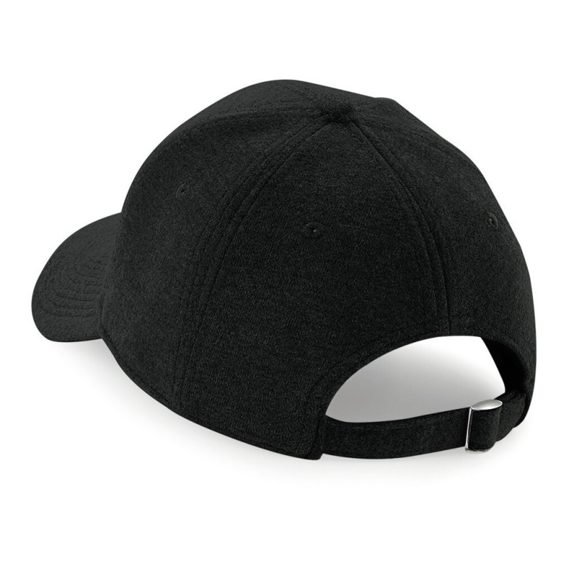 Casquette 6 panneaux en coton jersey envers gratté