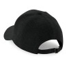 Casquette 6 panneaux en coton jersey envers gratté