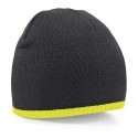 Bonnet bicolore tricoté en acrylique doux au toucher