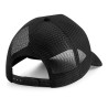 Casquette 5 panneaux en daim, maille filet à l'arrière