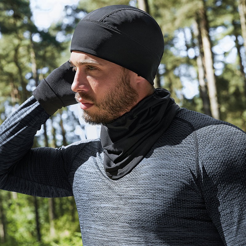 Bonnet de sport softshell respirant, léger et coupe-vent