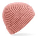 Bonnet avec revers en maille côtelée à pinces invisibles