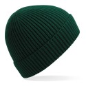 Bonnet avec revers en maille côtelée à pinces invisibles