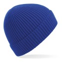 Bonnet avec revers en maille côtelée à pinces invisibles