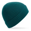 Bonnet avec revers en maille côtelée à pinces invisibles