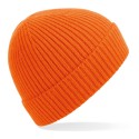 Bonnet avec revers en maille côtelée à pinces invisibles