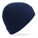 Bonnet avec revers en maille côtelée à pinces invisibles