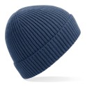 Bonnet avec revers en maille côtelée à pinces invisibles