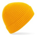 Bonnet avec revers en maille côtelée à pinces invisibles