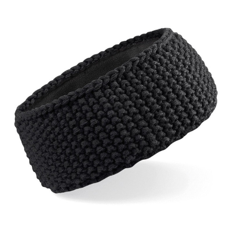 Bandeau Slopeside en maille crochetée, bande thermique Suprafleece