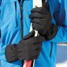 Gants isothermes softshell paume antiglisse, poignets élastiquées