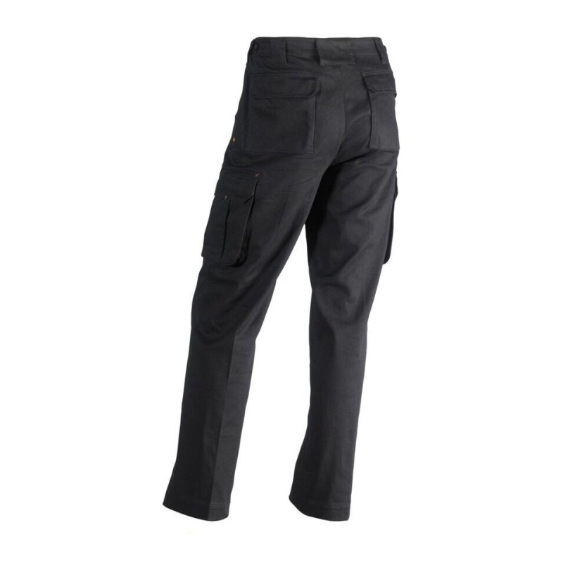 Pantalon de travail épais multi-poches en coton, 300 g/m²