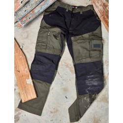 Pantalon de travail multi-poches avec parties extensibles, 210 g/m²