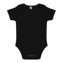 Body bébé manches courtes et col large en coton doux, 200 g/m²