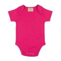 Body bébé manches courtes et col large en coton doux, 200 g/m²