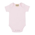 Body bébé manches courtes et col large en coton doux, 200 g/m²