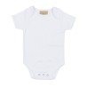 Body bébé manches courtes et col large en coton doux, 200 g/m²