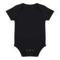 Body bébé extra doux manches courtes à boutons-pression, 160 g/m²
