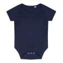 Body bébé extra doux manches courtes à boutons-pression, 160 g/m²