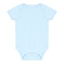 Body bébé extra doux manches courtes à boutons-pression, 160 g/m²