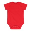 Body bébé extra doux manches courtes à boutons-pression, 160 g/m²